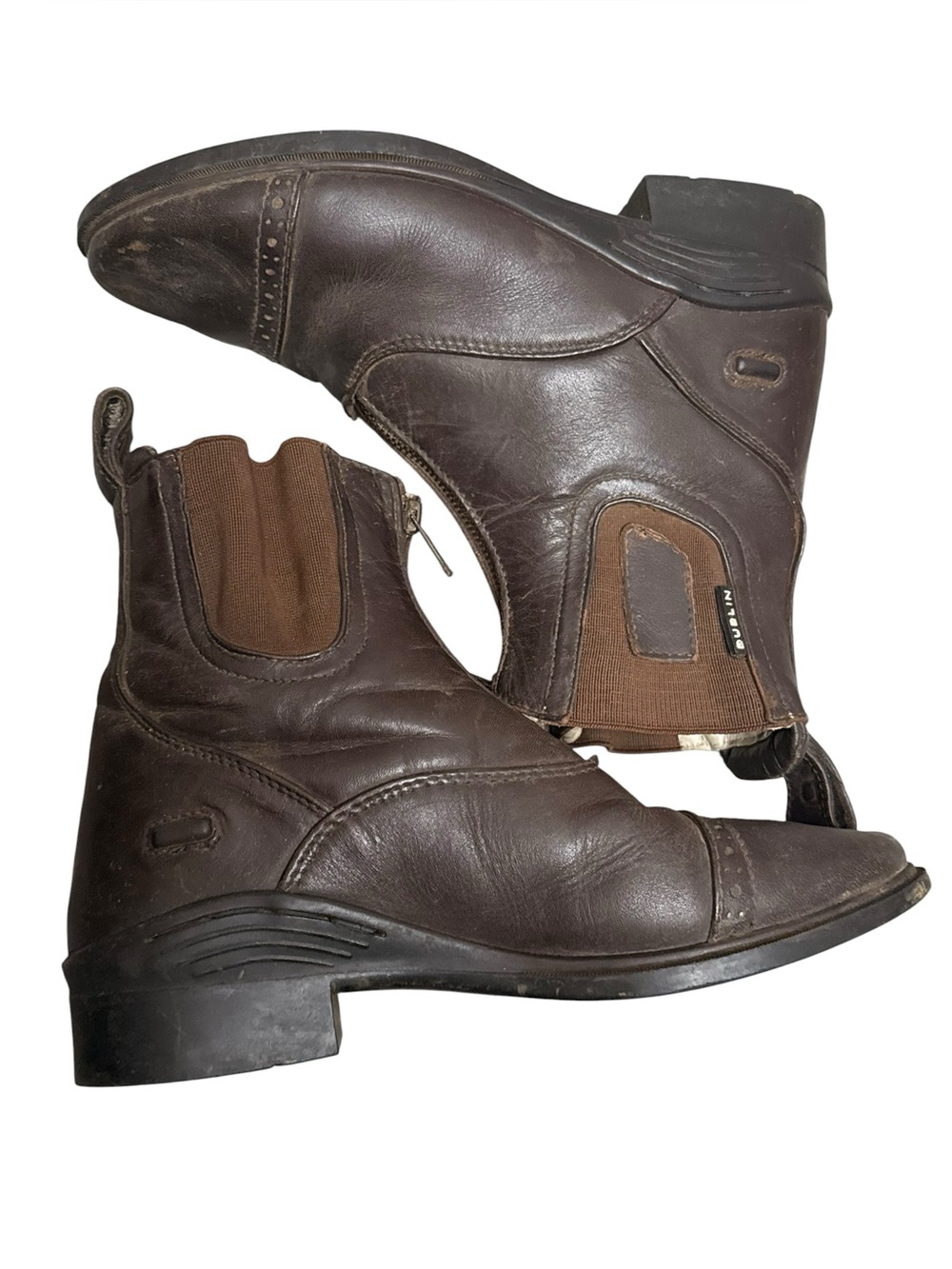 Stylish‎ Brown Equestrian Leather Womans's Boots